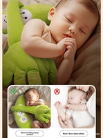 Coussin d'emmaillotage en coton pour bébé 0-3 ans, apaisant, motif pastèque, pour le confort et le sommeil sécurisé, prévient le réflexe de surprise et aide à l'auto-dodo
