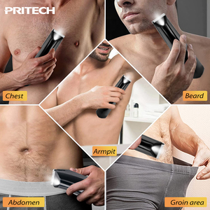 Recortadora Corporal <span class=keywords><strong>PRITECH</strong></span>, Lavable, para Todo el Cuerpo, Incluyendo la Zona Íntima, Afeitadora Eléctrica Impermeable para Barba y Rostro, 6500 rpm, Recortadora de Vello Púbico - Product Image 4