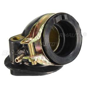 Collecteur d'admission neuf en aluminium et caoutchouc pour moteurs GY6 125cc 150cc – Pièces moteur pour cyclomoteurs, scooters, VTT et karts GY6 - Product Image 2