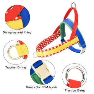ネオプレン + ナイロン犬用ハーネスリーシュ付きカスタムパーソナライズカラー & ロゴ卸売工場価格 - Product Image 2