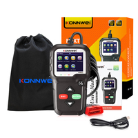 Herramienta de Diagnóstico KW680, Lector de Códigos de Auto, Escáner OBD2, Pantalla a Color de 2.8 Pulgadas, Actualización en Línea Gratuita para Autos de Gasolina Universales de 12V