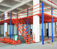 Étagère de mezzanine en acier laminé à froid, robuste, anti-rouille, avec revêtement en poudre époxy, capacité de charge de 500 kg/m² pour centre logistique