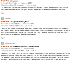 Cortauñas para Perros de Fábrica, Recargable por USB, con Protector Antisalpicaduras, Lima de Uñas para Mascotas, para Perros Pequeños, Medianos y Grandes, Gatos, Cortauñas 2 en 1 para Gatos - Product Image 3