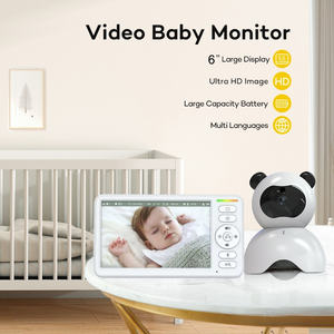 Nouveau Moniteur Bébé Tendance 2026, Meilleure Vente, 6 Pouces, Sans Fil, Portée 300m, Vidéo, Mode VOX, Batterie 5000mAh, Moniteur Bébé Économique - Product Image 2