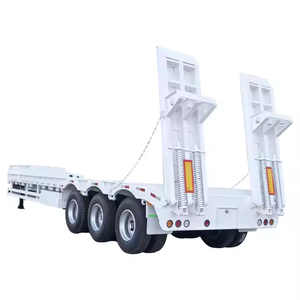 Nouvelle semi-remorque surbaissée à 4 essieux, remorque à plateforme, semi-remorque surbaissée - Product Image 5