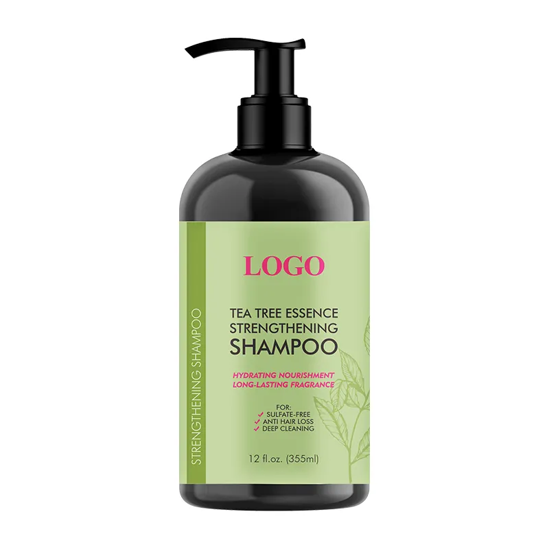 Vente en gros OEM/ODM shampooing à l'arbre à thé antipelliculaire naturel organique marque privée shampooing de croissance des cheveux soins anti-chute de cheveux