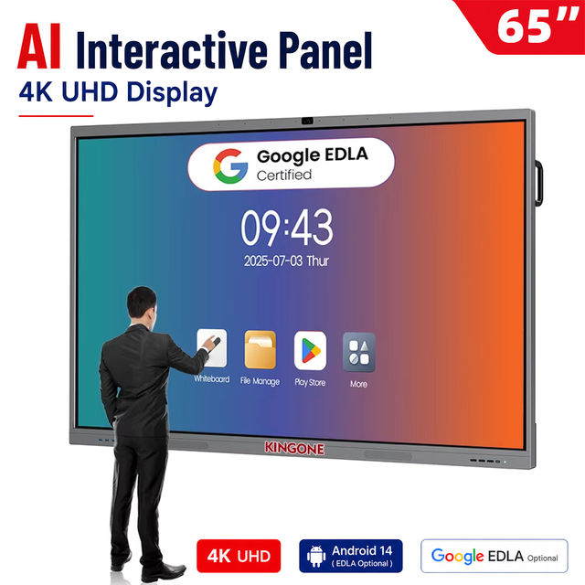 KINGONE 75 65 55 Inch Large 86 98 110 Inch Meeting Room Classroom Boards Touch Screen Interactive Flat Panel Smart Whiteboard
