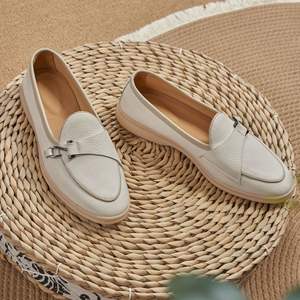 Chaussures pour hommes 2026, respirantes, imperméables, en cuir, pointues, formelles, plates, décontractées, d'extérieur, à enfiler, légères, blanches, toutes tailles - Product Image 5