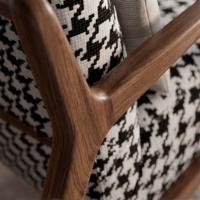 Silla de Ocio Retro Moderna, Madera de Teca Dorada Ecológica, para Sala de Estar, Dormitorio, Oficina en Casa, Comedor, Hotel, Hospital