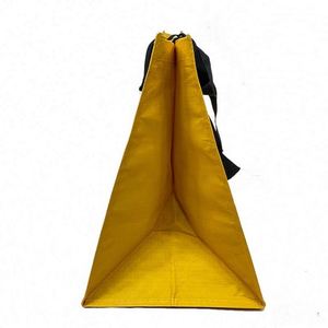 Sac fourre-tout pliable réutilisable personnalisé avec logo, en RPET recyclé, robuste, imprimé, grand format, pour courses et cadeaux - Product Image 4