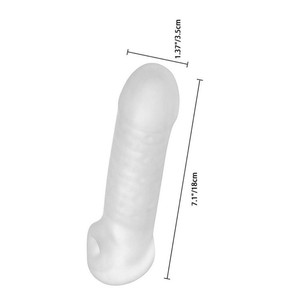 Hochwertige beliebte Erweiterung Penis Sheath Enhancer Geeignet für männliche Spielzeug Eichel Kristall Kondome - Product Image 2