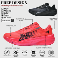 Chaussures de course professionnelles pour hommes, respirantes, avec plaque en carbone intégrale, pour la vitesse, style marche, en maille, pour le printemps