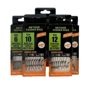 Méthode <span class=keywords><strong>de</strong></span> pêche à la <span class=keywords><strong>carpe</strong></span> européenne, montages <span class=keywords><strong>de</strong></span> feeder avec hameçons à pointe droite barbelés pour lancer des leurres, pêche <span class=keywords><strong>au</strong></span> fond - Product Image 1