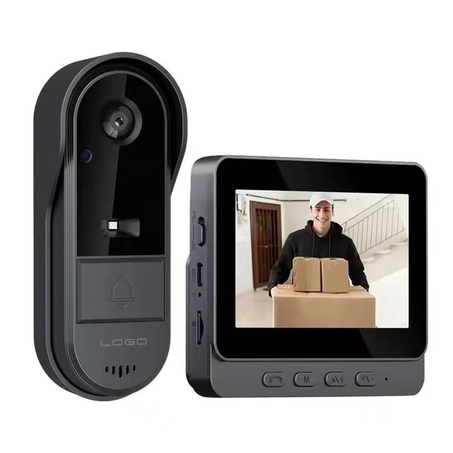 Cheap Price 2.4G Doorbell Camera with Monitor 4.3 Inch Screen Intercom Ring Smart Doorbell Camera