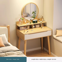 Nouvelle coiffeuse de chambre à coucher de style chinois, luxe léger, sur pied, minimaliste, avec rangement intégré, multifonctionnelle pour