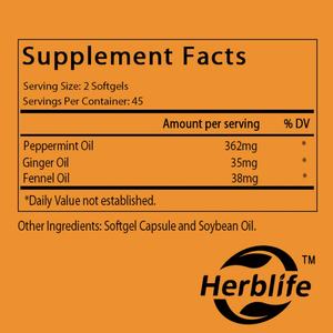 Cápsulas de Menta en Gel Suave para Adultos, Suplementos Herbales, Apoyo Digestivo, 90 Cápsulas, Venta Caliente OEM/ODM - Product Image 2