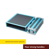 Châssis 2U, armoire d'amplificateur 3U, flight case 4U, rack standard monocouche en alliage d'aluminium 6U pour équipement audio sans roues