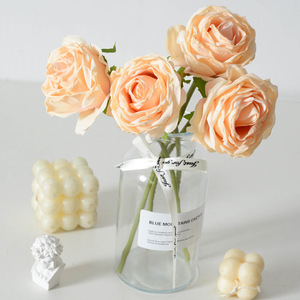 Rosas de Venta caliente, rosas quemadas artificiales, rosas quemadas de <span class=keywords><strong>seda</strong></span>, rosas quemadas para decoraciones de boda - Product Image 6
