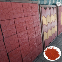 Pavé brique colorant oxyde de fer peinture caoutchouc colorant couleur brique béton ciment asphalte