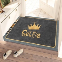 Tapis de Foyer Moderne en Fourrure de Polyester Tissé Antidérapant Lavable en Machine Exercice de Golf à Domicile Prière en Plein Air Cuisine Vivante Voyage d'hôtel