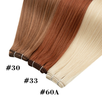 Extensions de cheveux naturels vierges de qualité supérieure, 100 % cheveux humains, double trame, tissées à la machine