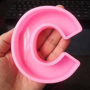 Decoración del hogar letras de silicona molde <span class=keywords><strong>para</strong></span> pastel grueso 27 piezas 6 pulgadas de altura letras mayúsculas A a Z moldes de vela de fundición de resina - Product Image 3