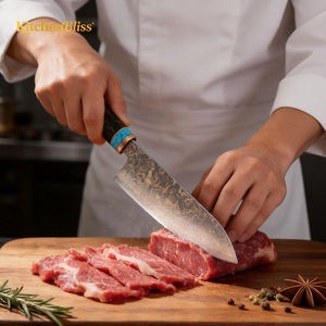 Cuchillo Santoku Japonés KitchenBliss, Oro Rosa, Damasco VG10, Cuchillo Profesional para Cortar Vegetales, Cuchillo de Cocina para <span class=keywords><strong>Chef</strong></span> - Product Image 3