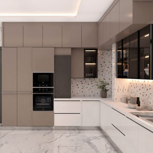 Cocina Abierta Personalizada, Gabinetes de Cocina Integrados de Estilo Occidental Simple - Product Image 1