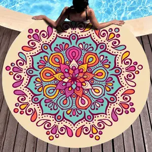 瑜伽超细纤维沙滩巾冷却清爽提花夏季定制opp袋超细纤维面料印花客户Logo