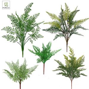 بسعر الجملة نبات سرخس صناعي ناعم بلاستيك محاكاة خضرة خضراء بأوراق ثلجية للاستخدام في الهواء الطلق للمناسبات المنزلية - Product Image 2