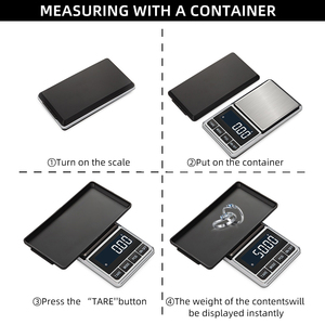 Hochwertige profession elle LCD-Waage 500g x 0,01 Digitale Taschen waage Elektronische Waage Gramm Tragbarer Schmuck Gold Mini-Waage - Product Image 3