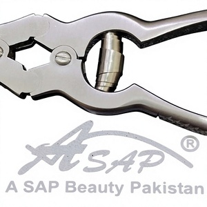 ASAP Coupe-ongles professionnel écologique en acier inoxydable pour podologie, double action, robuste, à ouverture large et courbé - Product Image 2