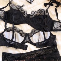 Ensemble de soutien-gorge femme ultra-fin sexy imprimé léopard, demi-bonnet en dentelle, push-up, anti-affaissement, avec armatures souples