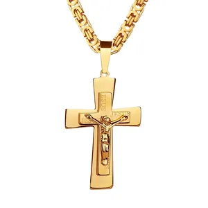 Fine Jewelry 18K Gold Plated 925 Sterling Silver VVS Moissanite Diamond Iced Out Ankh Necklace For Men Women natural stone wood