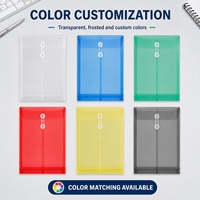 Carpeta de Archivos Expandible Transparente A4 de PP/PVC con Cierre de Cordón, Personalizable con Logotipo, Color y Tamaño