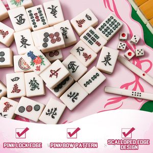 <span class=keywords><strong>Tapis</strong></span> <span class=keywords><strong>de</strong></span> jeu rose antidérapant <span class=keywords><strong>de</strong></span> qualité supérieure avec sac <span class=keywords><strong>de</strong></span> transport, housse <span class=keywords><strong>de</strong></span> <span class=keywords><strong>table</strong></span> portable <span class=keywords><strong>pour</strong></span> jeux <span class=keywords><strong>de</strong></span> <span class=keywords><strong>cartes</strong></span> silencieux, mahjong et jeux <span class=keywords><strong>de</strong></span> société - Product Image 4