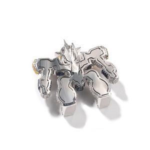 จี้ห้อยคอแฟชั่นสุดเทรนดี้ คุณภาพสูง ดีไซน์เก๋  แบบฮิปฮอป หรูหรา  งานออกแบบเฉพาะตัว  ลายการ์ตูนเซนต์เซย่า  ของขวัญสุดเท่ - Product Image 3