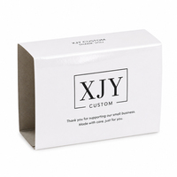 Boîte en carton personnalisée avec logo imprimé XJY, emballage en papier avec laminage brillant pour les petites entreprises