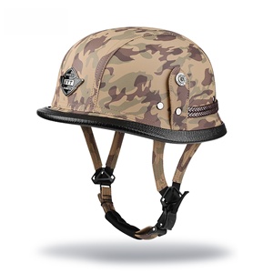 <span class=keywords><strong>Casco</strong></span> de Motocicleta Abierto, Estilo Vintage, Media Carcasa, Diseño de Calavera, <span class=keywords><strong>Casco</strong></span> Novedoso de Perfil <span class=keywords><strong>Bajo</strong></span> para Hombres y Mujeres Adultos - Product Image 5