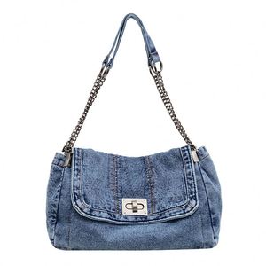 2026 Summer New Fashion Nylon Chain Tote <b>Bag</b> Large Capacity Shoulder <b>Messenger</b> <b>Bag</b> Polyester Magnetic Clasp Women Wholesale - Product Image 2