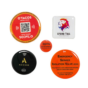 Personnalisé Programmable Médias Sociaux Étanche Autocollant Étiquette Téléphone RFID Époxy petit intelligent NFC Étiquettes Autocollant pour social - Product Image 6