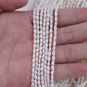 Natural 2-2.5mm White Freshwater Pearls Round <b>Beads</b> Short Strip 20cm DIY Necklace Jewelry <b>Loose</b> <b>Beads</b> - Product Image 4