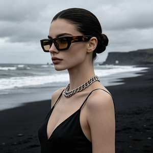 Lunettes de soleil polarisées TAC en acétate de style moderne, OEM, de haute qualité, à monture étroite et rectangulaire, pour l'extérieur, grande monture, vente en gros - Product Image 4