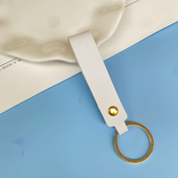 Pendentif de clé de voiture élégant et créatif en cuir PU, étanche et durable, breloque de sac pour le voyage