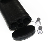 Étui de transport portable en cuir pour queue de billard 2B2S 1/2-pc 4 trous – Protection et rangement pour queue de billard