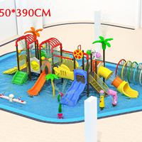 Aire de jeux aquatique extérieure pour l'école