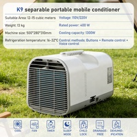 Aire Acondicionado Portátil Pequeño para Exteriores T1 con una Sola Manguera, Aire Acondicionado Solar para Acampar