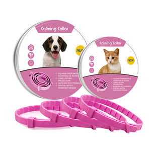उच्च गुणवत्ता वाले ई प्रमाणित पॉलिएस्टर पालतू शांत कॉलर मुक्त नमूने कुत्ते की चिंता को दूर करने के लिए समायोज्य - Product Image 1