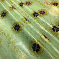 Dentelle Bazin Brocart de Qualité Supérieure, Tissu en Coton Plaqué Or, Dentelle Bazin Douce avec Joli Motif