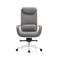 Chaise de patron de luxe à dossier haut Chaises en cuir de direction haut de gamme Chaises de bureau modernes pour personnes lourdes